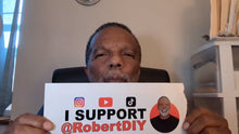 Load image into Gallery viewer, I follow/support Robert DIY stickers