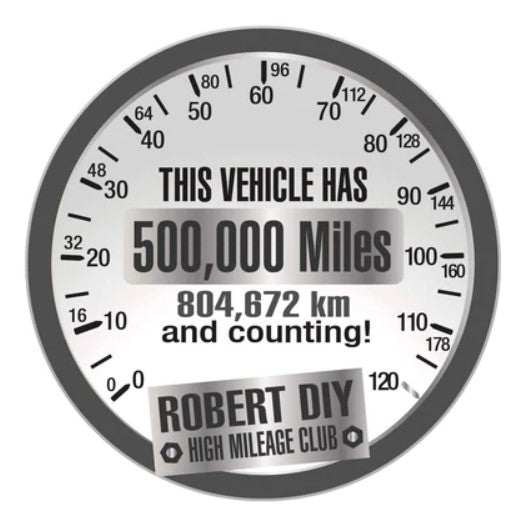 High mileage stickers – RobertDIY